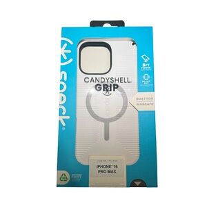 Speck CandyShell Grip Case for iPhone 16 Pro Max - White